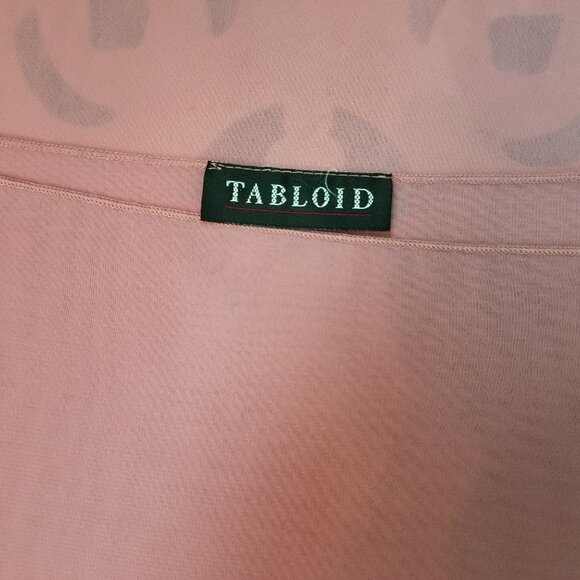 Pretty Rose Pink Sheer Chiffon Batwing Blouse with Open Sleeve Detail * One Size - Picture 9 of 9